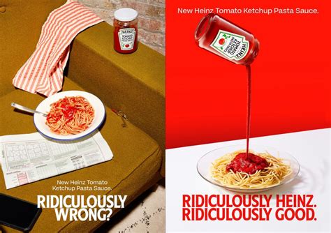 Imagen conceptual de la campaña de Heinz Ketchup sobre su presencia en el cine