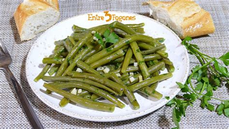 Judías verdes en persillade con ajo y perejil fresco