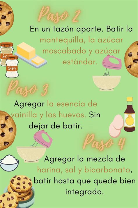 Infografía con los pasos clave para hacer galletas palitos de chocolate: desde el cremage hasta el baño de chocolate.