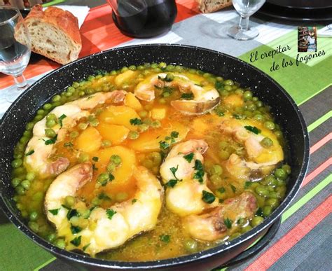 Plato de congrio guisado con patatas y tomate seco