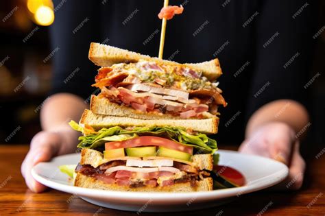 Infografía mostrando la estructura de capas de un Club Sandwich clásico