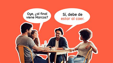 Representación visual de personas conversando con humor sobre expresiones coloquiales