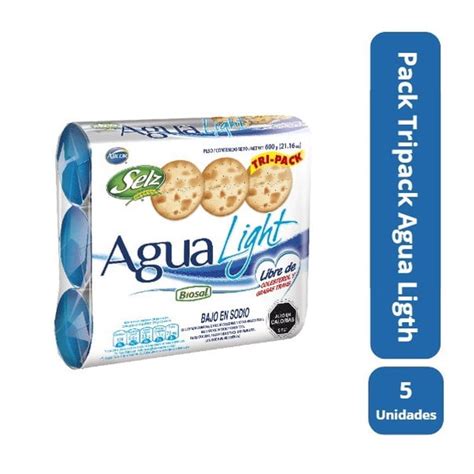 Foto de galletas de agua light en su empaque o en un plato