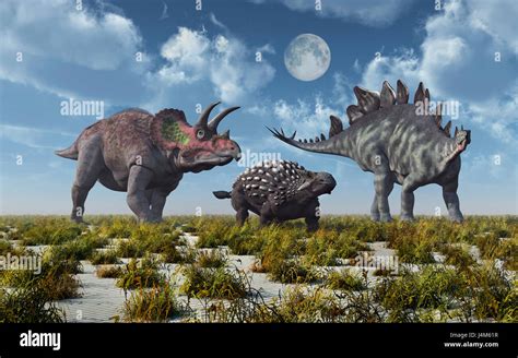 Diferencias entre Triceratops, Ankylosaurus y Stegosaurus