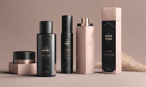 Variedad de productos cosméticos con arroz en envases elegantes