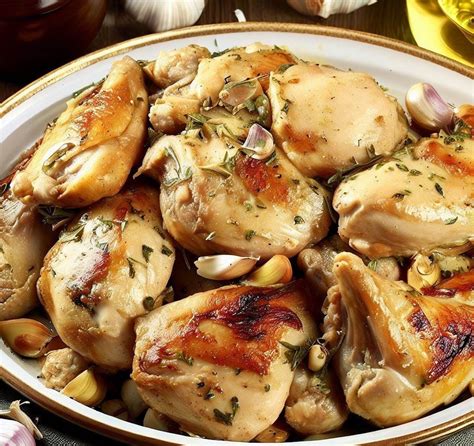 Pollo troceado dorándose en una cazuela