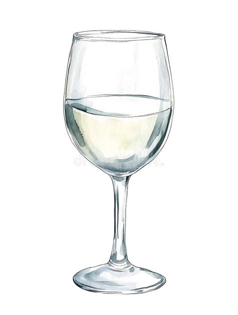 ilustracion de una copa de vino grande con hielo