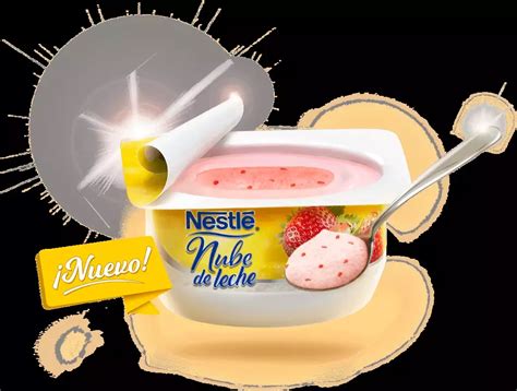 Fotografía del envase del yogurt Nube de Leche Nestlé