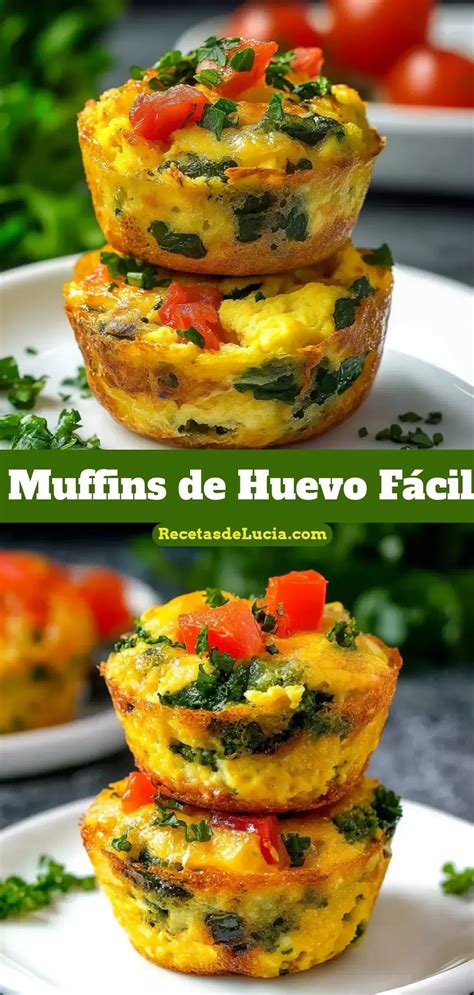 Variedad de muffins de huevo con diferentes ingredientes