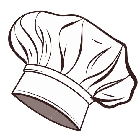 Ilustración de un chef usando un gorro de alta higiene