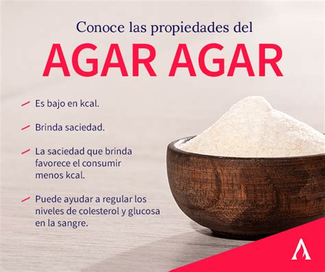 Infografía: Beneficios del agar-agar para la salud