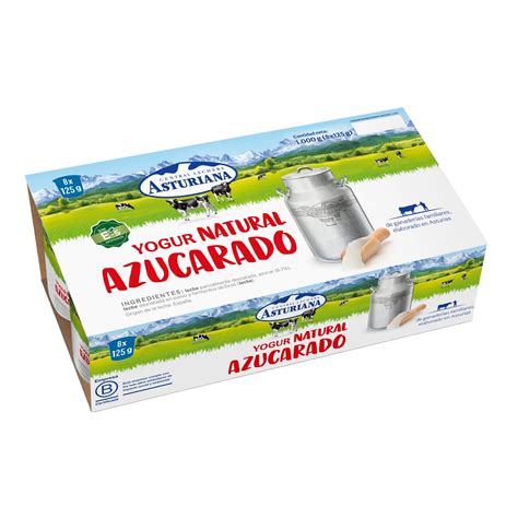 infografía comparando yogur natural y yogur azucarado