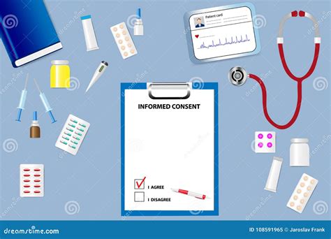 Ilustración del concepto de consentimiento informado en medicina