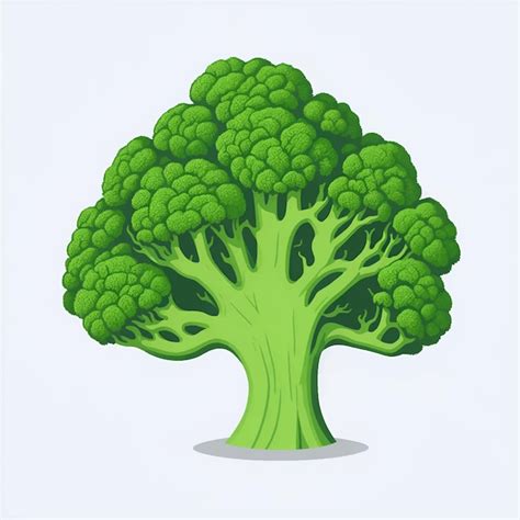 Ilustración de brócoli fresco y saludable