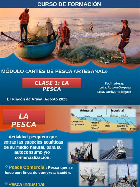 Esquema descriptivo de los artes de pesca artesanales utilizados para la extracción de mariscos en las zonas costeras.