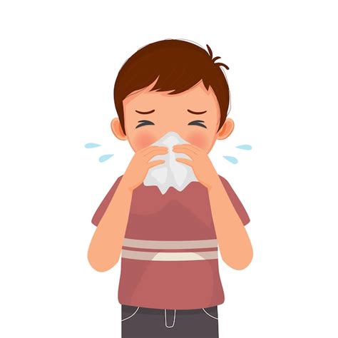 Niño pequeño con síntomas de malestar