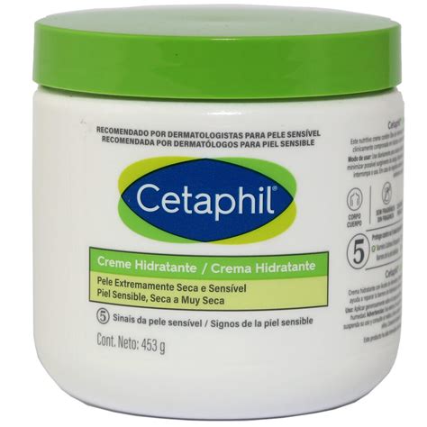 Envase de Cetaphil Crema Humectante y su textura
