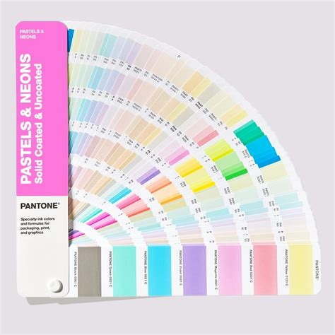guia pantone de colores pastel y neon