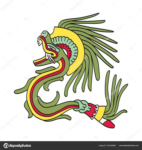 Representación del dios Quetzalcoatl