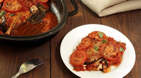Berenjenas a la Toscana, plato principal saludable