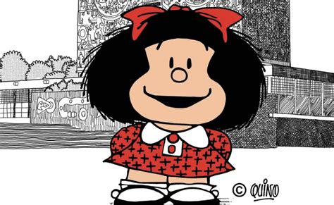 Mafalda señalando algo con un adjetivo