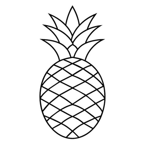 Representación pixelada de una piña en blanco y negro, típica de los gráficos de 8 bits, con un diseño simple y distintivo.