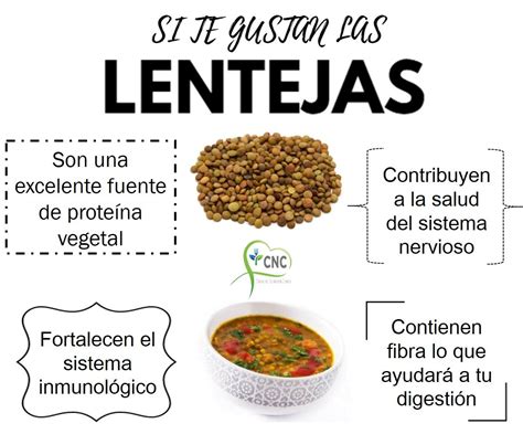 infografía sobre los beneficios nutricionales de las lentejas con verduras