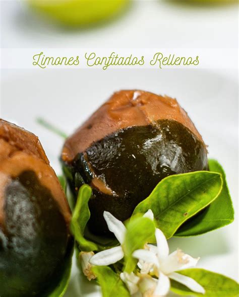 Limones rellenos confitados y glaseados