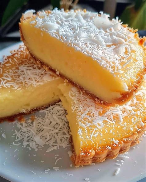 Kuchen de coco clásico terminado