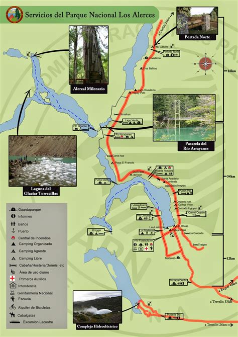 Mapa de ubicación del Parque Nacional Los Alerces y el Cerro La Torta en la provincia de Chubut.