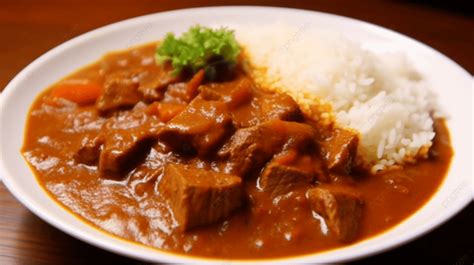 Fotografía de un plato de ternera al curry con una textura cremosa y color intenso