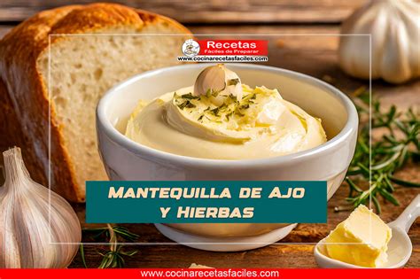 Ingredientes para la mantequilla de ajo: mantequilla, ajo, perejil, limón, sal y pimienta