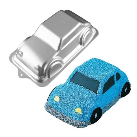 Molde de pastel con forma de coche, de aluminio con teflón