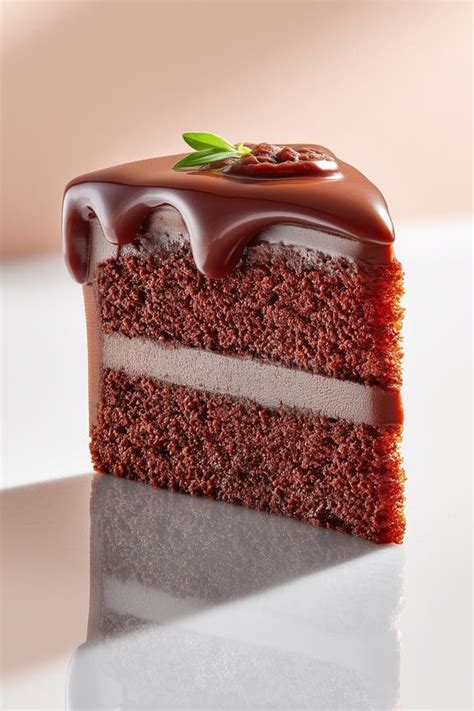 Foto de tarta cubierta con ganache brillante