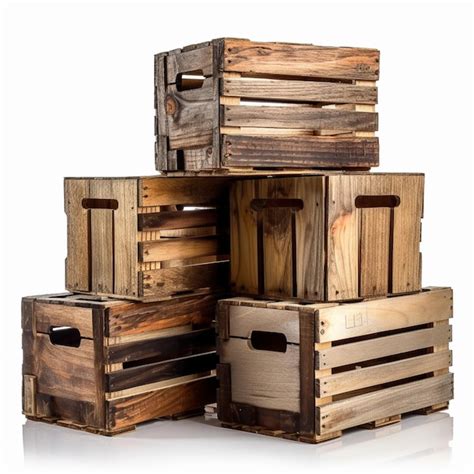 Cajas de madera apiladas antes de ser transformadas en verdulero