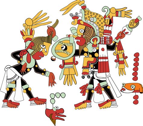 Ilustración de rituales aztecas