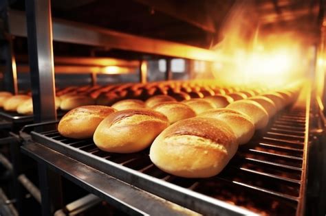 Infografía que muestra el proceso de horneado de pan en un supermercado desde la masa hasta el estante final