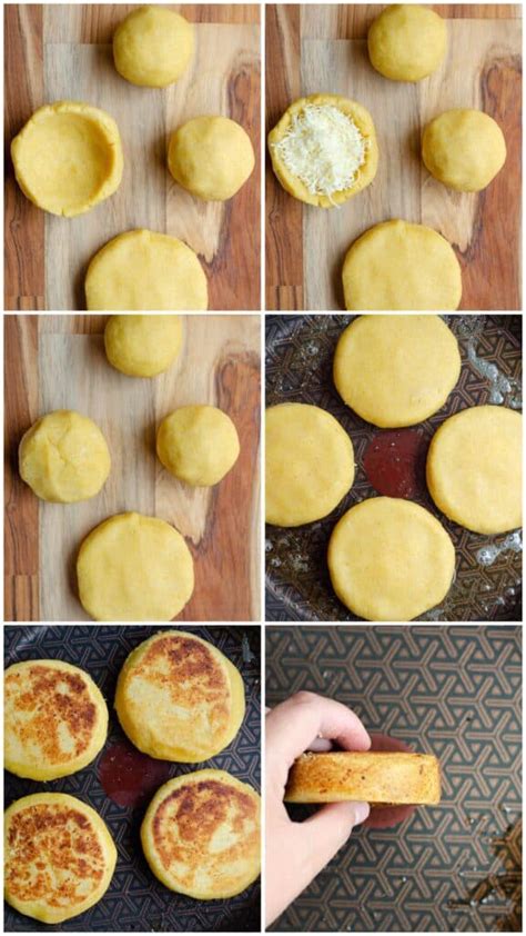 Infografía: Pasos para amasar y formar arepas