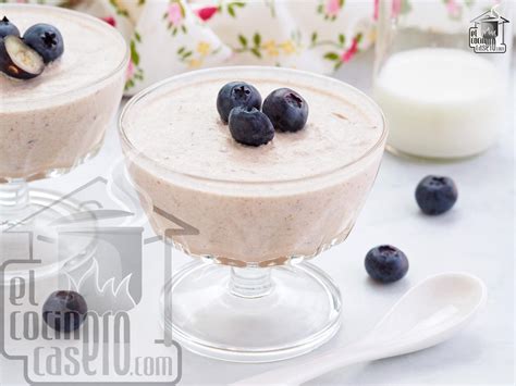 Pasos para hacer mousse de arándanos
