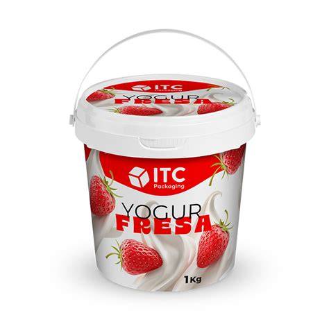 Envase Flexipack 1181 para yogurt griego con asa y decoración IML