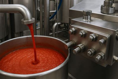 Esquema del proceso de cocinado de la salsa de tomate, mostrando las diferentes etapas y métodos.