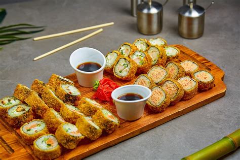 Presentación de rolls de Do Sushi