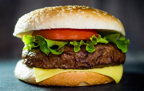Foto de una hamburguesa casera con todos sus ingredientes