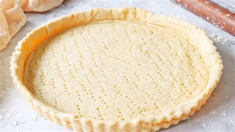 Esquema paso a paso para la preparación de masa quebrada para tarta