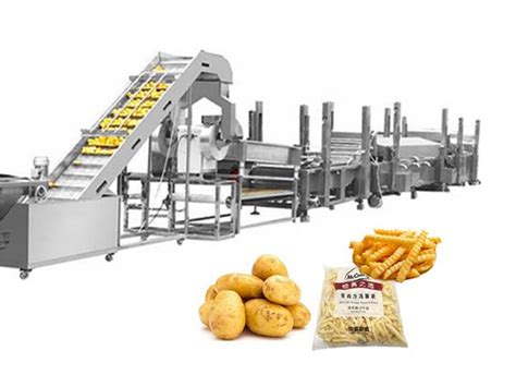 Máquina industrial de pre-fritura de patatas