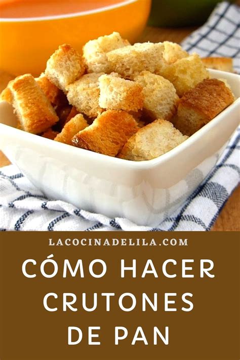 Infografía: pasos para hacer crutones