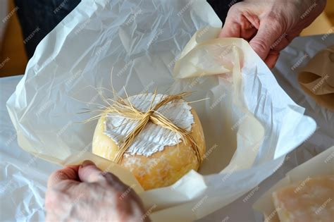 Queso casero envuelto en papel de horno y otro trozo en un recipiente con aceite