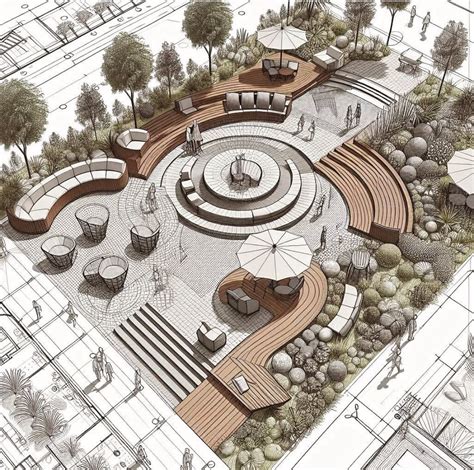 Diseño de plaza central y microbarrios con equipamiento.