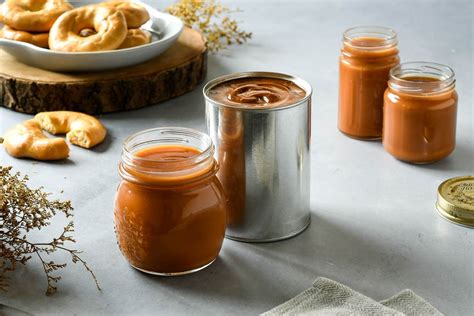 Infografía detallando los ingredientes para las tapas y el dulce de leche vegano.