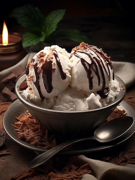 Foto de un bol de helado de queso manchego